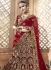 Dark maroon velvet embroidered heavy designer Indian wedding lehenga choli 4702