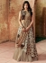 Indian wedding chikoo Brown and Gold silk wedding lehenga 7712