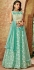Indian wedding seagreen and offwhite tissue wedding lehenga 7715
