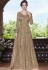 Beige net Indian wedding wear anarkali suit 4508