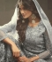 Grey Indian hand work net wedding wear anarkali suit 56005
