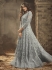 Grey Indian hand work net wedding wear anarkali suit 56005