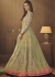 Light green color net party wear anarkali