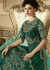 Emerald green silk Indian wedding anarkali