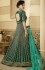 Emerald green silk Indian wedding anarkali