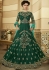 Emerald green silk Indian wedding anarkali