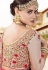 Cream banarasi silk Indian wedding lehenga