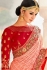 Peach color Lucknowi silk Indian wedding lehenga