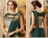 Bottle green designer party wear saree