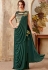 Bottle green designer party wear saree