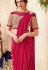 Dark pink designer party wear Saree