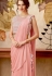 Light rose designer party wear saree