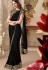 Black designer party wear saree