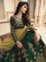 Dark green silk Indian wedding lehenga choli 901