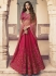 Magenta silk Indian wedding lehenga choli 902