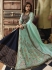 Navy blue Sea green silk Indian wedding lehenga choli 909