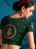 Green satin silk Indian Wedding Lehenga choli 1706