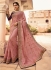 Onion pink barfi silk Indian designer Saree