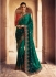 Green Barfi silk Indian Designer Saree