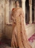 Peach color gulmohar silk Indian wedding Saree