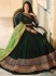 Amyra Dastur Bottle green color georgette wedding wear Anarkali