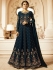 Drashti Dhami Navy blue vaishnavi georgette wedding anarkali