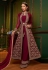 Maroon color georgette Indian wedding Palazzo suit