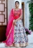 Multi color silk Indian wedding lehenga choli