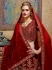 Maroon color velvet Indian wedding lehenga