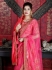 Deep pink silk Indian wedding lehenga