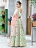 Mint green silk Indian wedding lehenga