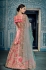 Light pink Silk Indian  wedding lehenga