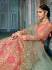 Light pink Silk Indian  wedding lehenga