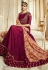 Magenta Barfi Silk Indian Wedding anarkali