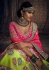 Lime green Banarasi siilk Indian wedding lehenga