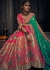 Pink banarasi silk Indian wedding lehenga