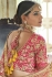 Yellow color handloom silk Indian wedding lehenga