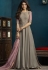 Jennifer Winget Grey Silky Georgette Long Anarkali Suit 5022