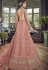 Light Pink Net Embroidered Long Designer Anarkali Suit 5810B