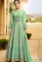 Dark Grey Silk Embroidered Long Anarkali Suit 104