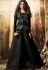 Jennifer Winget Black Lycra Long Anarkali Suit with Jacket 1136