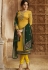 Yellow and Green Satin Georgette Lehenga and Churidar Designer Suit 3004