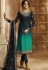 Gradient Blue Satin Georgette Lehenga and Churidar Designer Suit 3002
