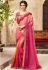 Pink Shade Satin Georgette Party Wear Saree With Border 22014