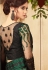 Dark Green Satin Georgette Party Wear Saree With Border 22013