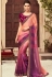 MultiColor Satin Georgette Party Wear Saree With Border 22006