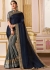 sonal chauhan smoke grey and midnight blue saree RG105195