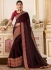 sonal chauhan burgundy brown saree RG105193