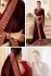 sonal chauhan burgundy brown saree RG105193