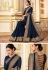 sonal chauhan midnight blue saree RG105186